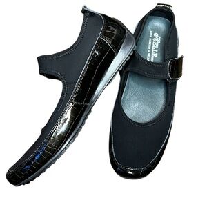 Helle Comfort Shoes Size 40 Black Mary Jane Made in Spain